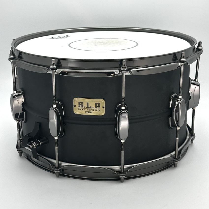 Used Tama SLP Big Black Steel Snare Drum 14x8 - Good - Drum Center Of Portsmouth