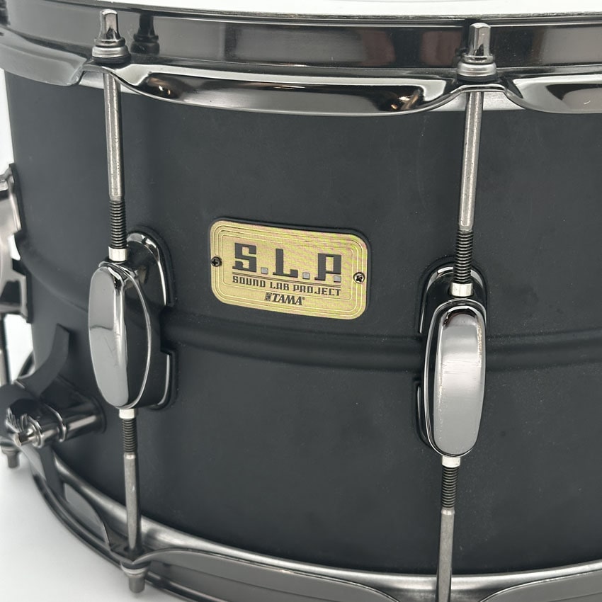 Used Tama SLP Big Black Steel Snare Drum 14x8 - Good - Drum Center Of Portsmouth