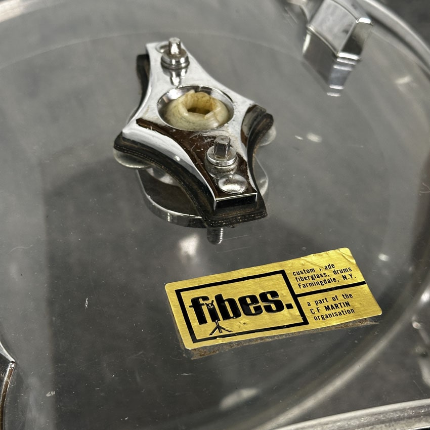 Used Fibes Acrylic Bass Drum Clear 22x14 - Good - Drum Center Of Portsmouth