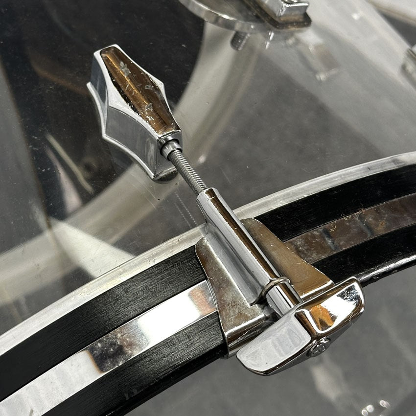 Used Fibes Acrylic Bass Drum Clear 22x14 - Good - Drum Center Of Portsmouth