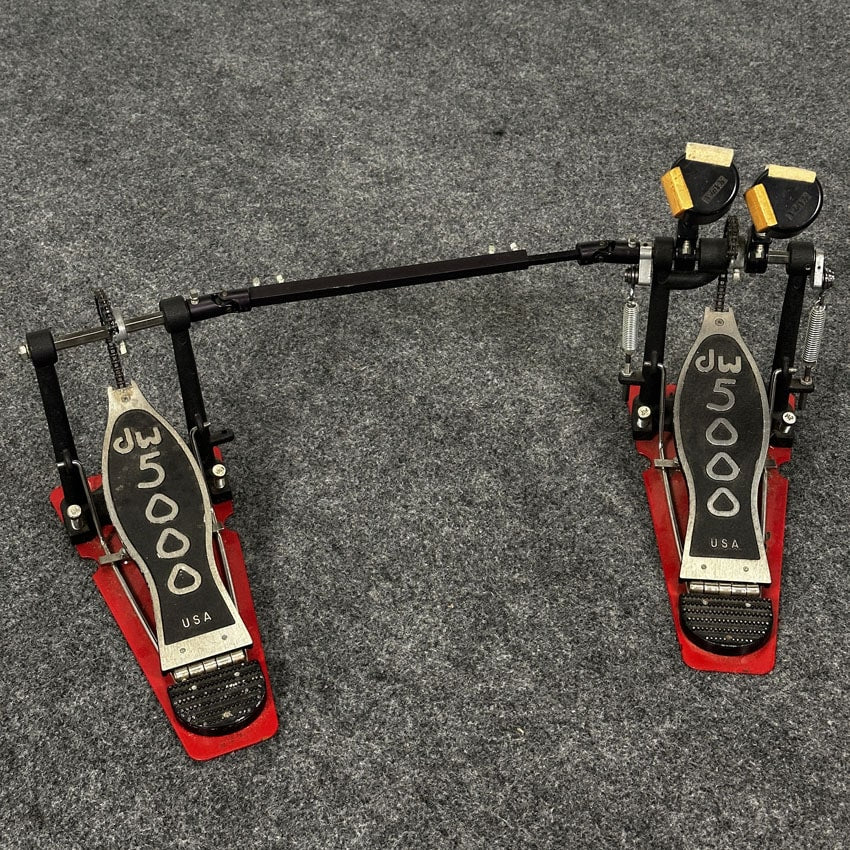Used DW 5000 Double Bass Drum Pedal - Good - Drum Center Of Portsmouth