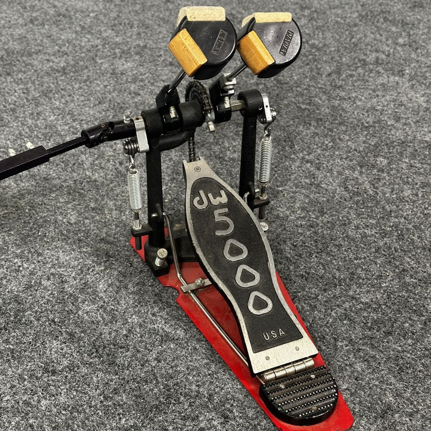 Used DW 5000 Double Bass Drum Pedal - Good - Drum Center Of Portsmouth