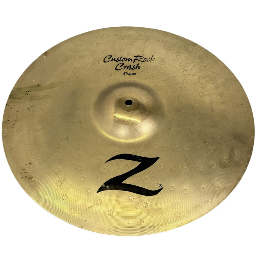 Used Zildjian Z Custom Rock Crash Cymbal 18" - Very Good - Drum Center Of Portsmouth