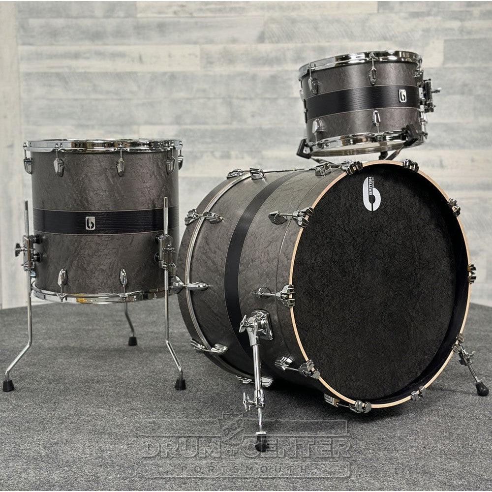 British Drum Co Legend Ultra 3pc Club US Drum Set w/22"BD Silverstone - Drum Center Of Portsmouth