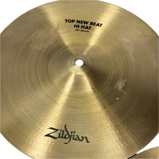 Used Zildjian A New Beat Hi Hat Cymbals 14" - Good - Drum Center Of Portsmouth