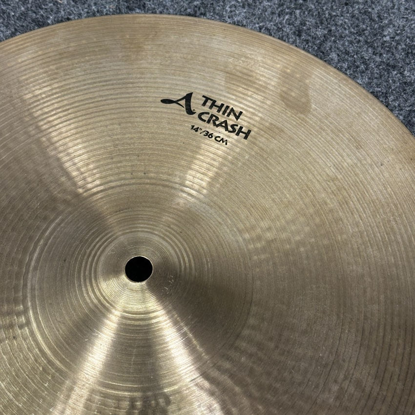 Used Zildjian A Thin Crash Cymbal 14" - Good - Drum Center Of Portsmouth