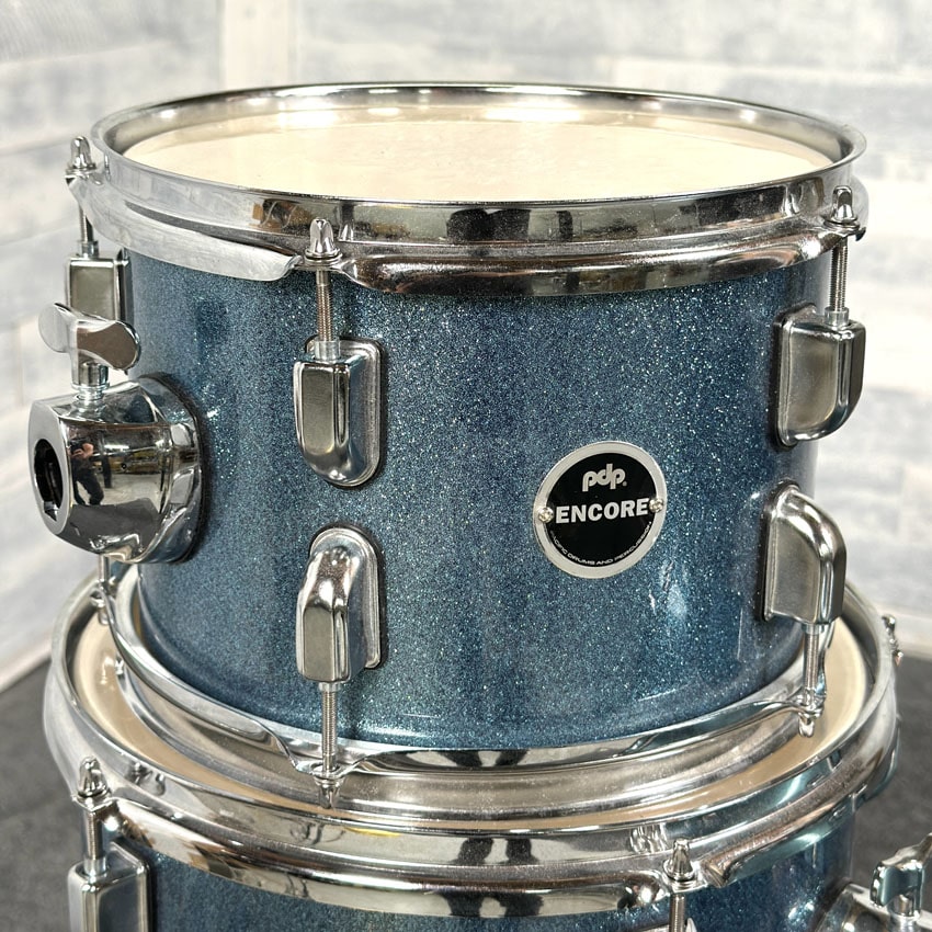 Used PDP Encore 5pc Drum Set Azure Blue w/Hardware & Cymbals - Good - Drum Center Of Portsmouth