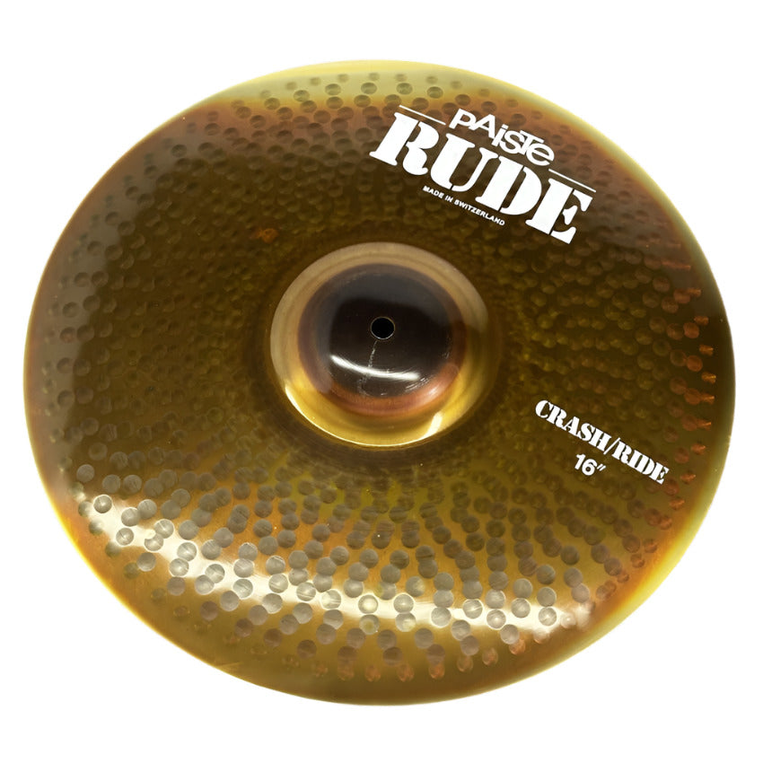 Used Paiste Rude Crash/Ride Cymbal 16" - Excellent - Drum Center Of Portsmouth
