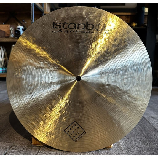 Used Istanbul Agop Traditional Medium Hi Hat Cymbals 15" 1120/1330 grams - Drum Center Of Portsmouth