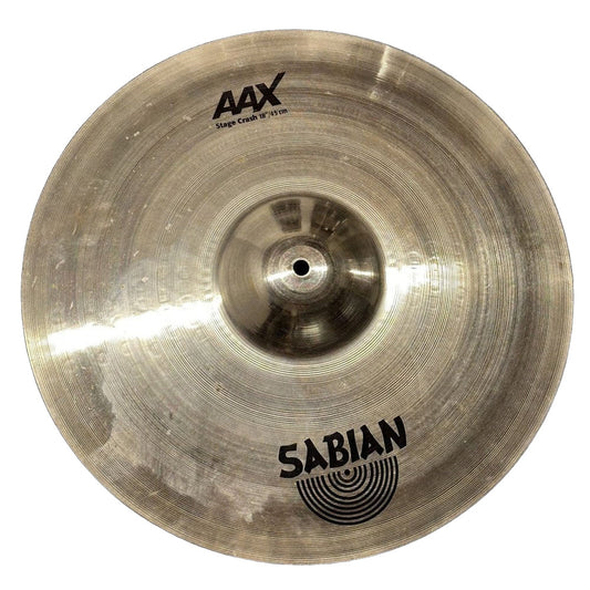 Used Sabian AAX Stage Crash Cymbal 18" - Drum Center Of Portsmouth