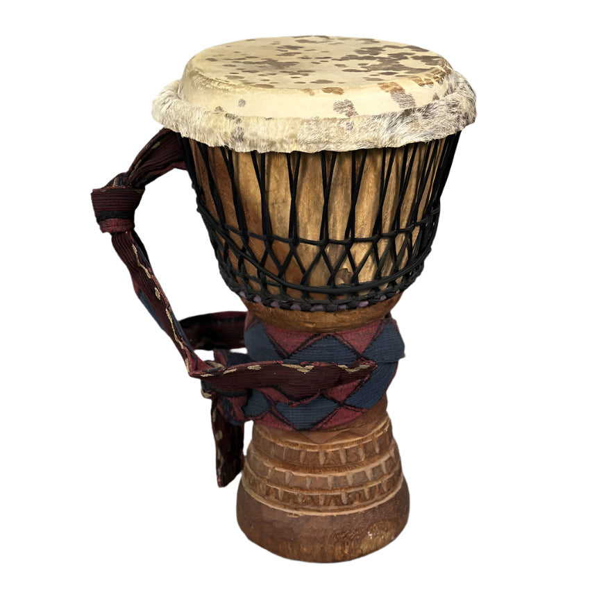 Used Hand Carved Wood Djembe 12 - Good - Drum Center Of Portsmouth