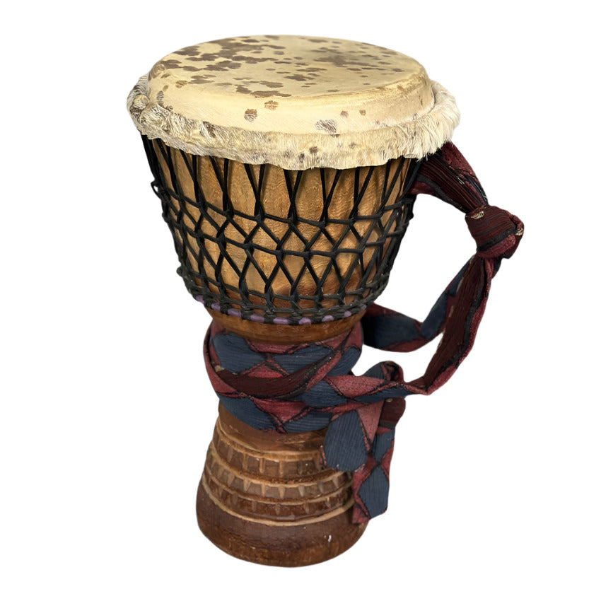 Used Hand Carved Wood Djembe 12 - Good - Drum Center Of Portsmouth
