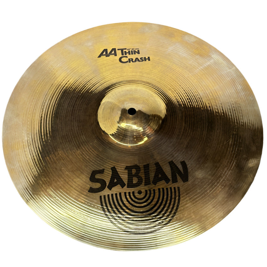 Used Sabian AA Thin Crash Cymbal 16 - Excellent - Drum Center Of Portsmouth