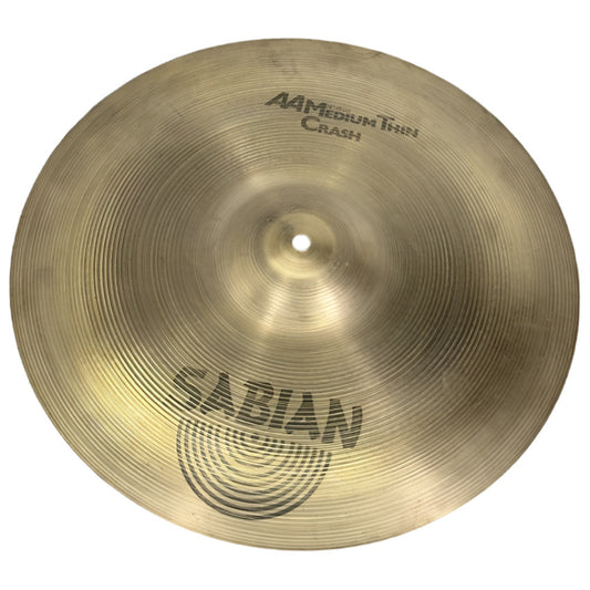 Used Sabian AA Medium Thin Crash Cymbal 18 - Good - Drum Center Of Portsmouth