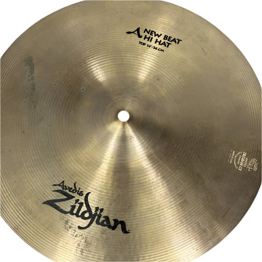 Used Zildjian A New Beat Hi Hats Cymbal 14 - Good - Drum Center Of Portsmouth