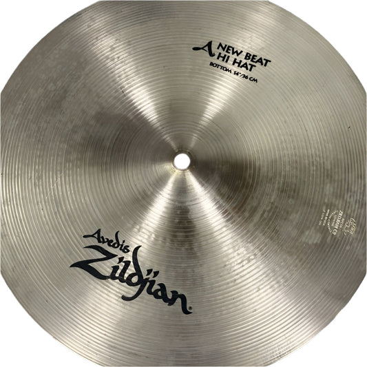 Used Zildjian A New Beat Hi Hats Cymbal 14 - Good - Drum Center Of Portsmouth