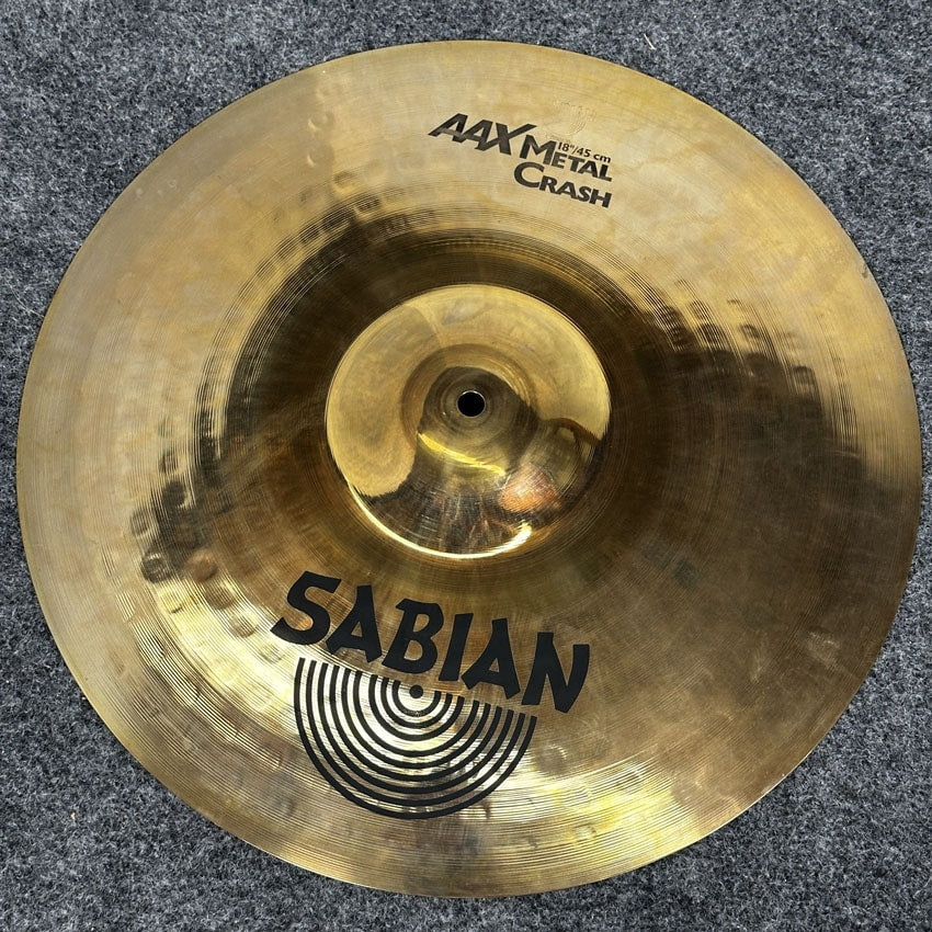 Used Sabian AAX Metal Crash Cymbal 18 - Excellent - Drum Center Of Portsmouth