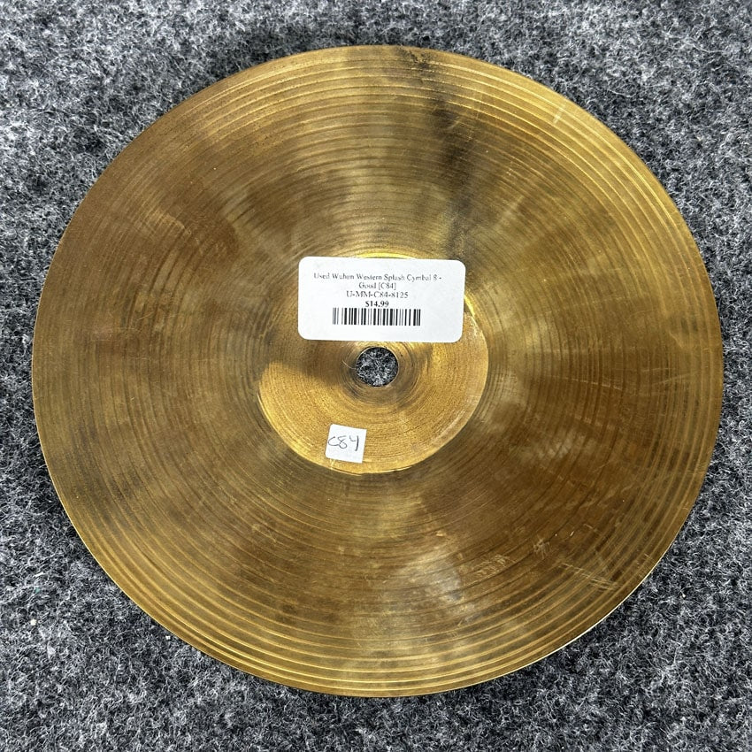 Used Wuhan Western Splash Cymbal 8 - Good - Drum Center Of Portsmouth