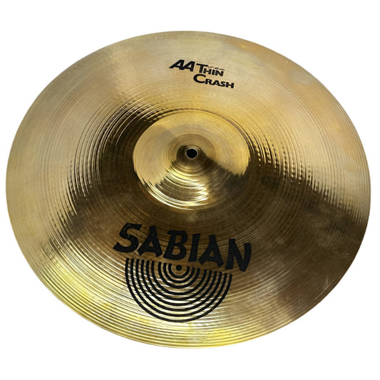 Used Sabian AA Thin Crash Cymbal 17 - Very Good - Drum Center Of Portsmouth