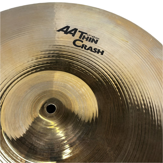 Used Sabian AA Thin Crash Cymbal 17 - Very Good - Drum Center Of Portsmouth