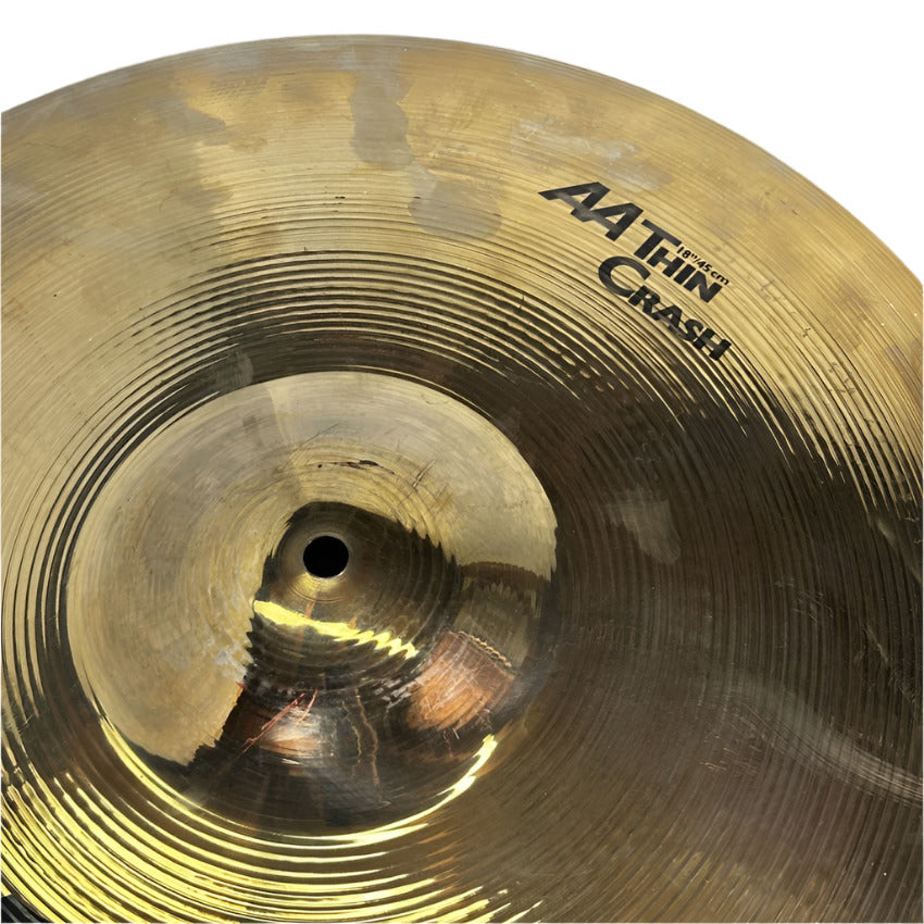 Used Sabian AA Thin Crash Cymbal 18 - Very Good - Drum Center Of Portsmouth