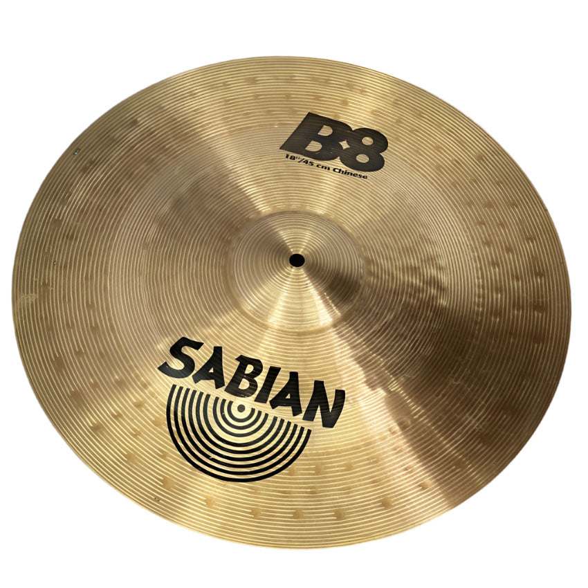 Used Sabian B8 China Cymbal 18 - Excellent - Drum Center Of Portsmouth