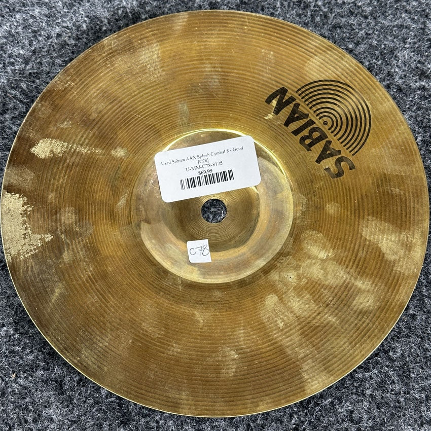 Used Sabian AAX Splash Cymbal 8 - Good - Drum Center Of Portsmouth