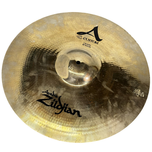 Used Zildjian A Custom Crash Cymbal 18 - Good - Drum Center Of Portsmouth