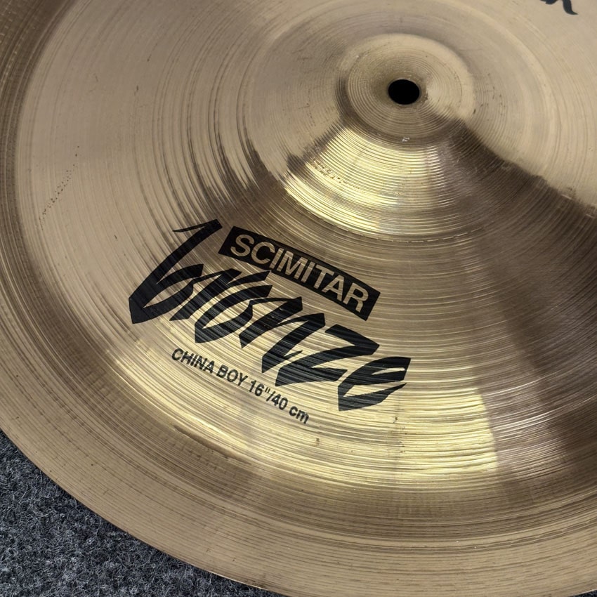 Used Zildjian Scimitar Bronze China Boy Cymbal 16 - Good - Drum Center Of Portsmouth