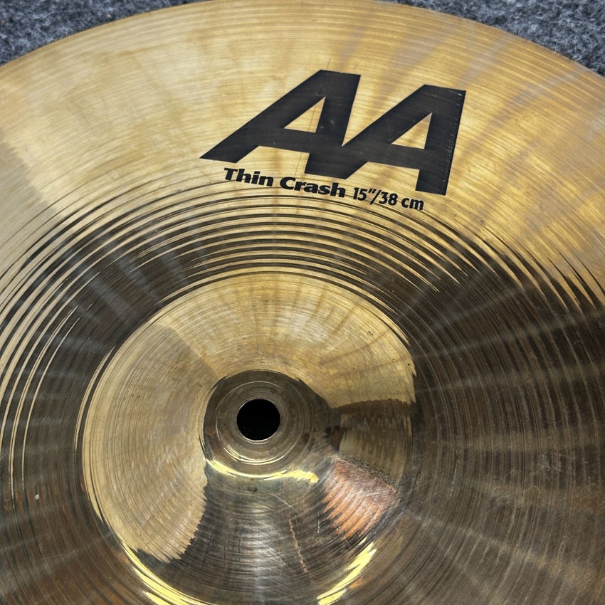 Used Sabian AA Thin Crash Cymbal 15 - Very Good - Drum Center Of Portsmouth