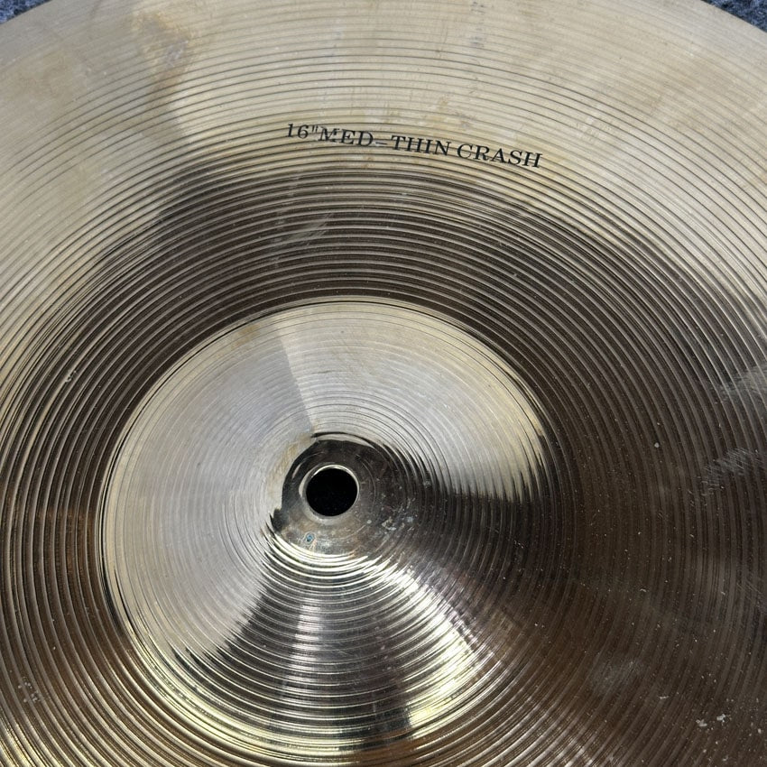 Used Wuhan Western Medium Thin Crash Cymbal 16 - Good - Drum Center Of Portsmouth