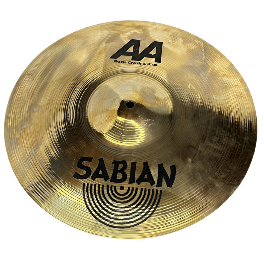 Used Sabian AA Rock Crash Cymbal 16 - Very Good - Drum Center Of Portsmouth