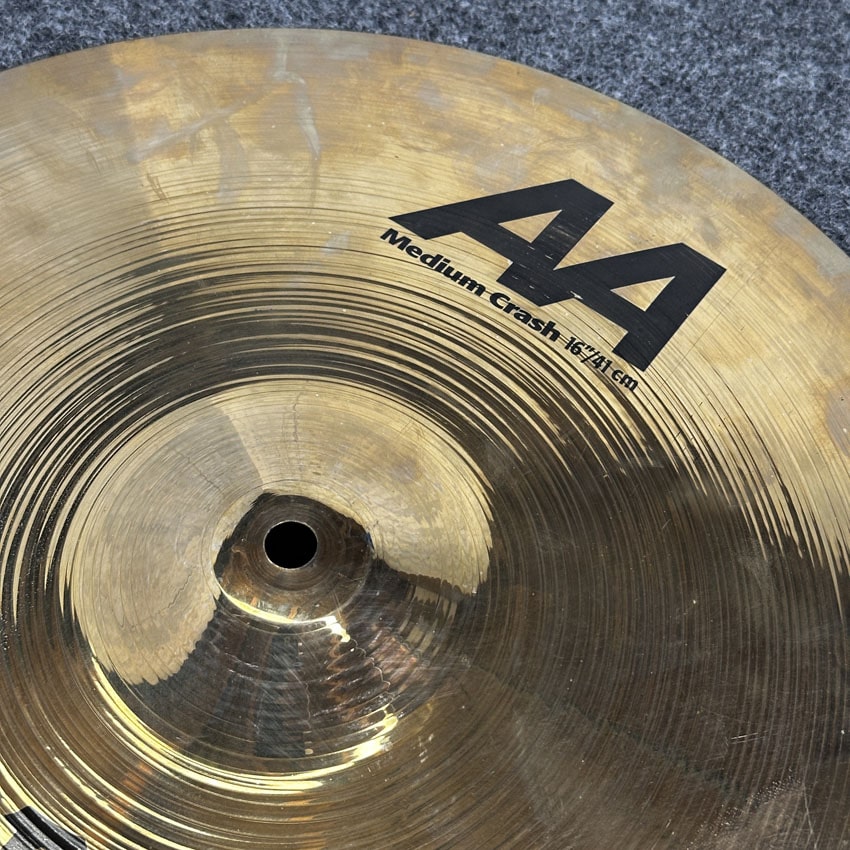 Used Sabian AA Medium Crash Cymbal 16 - Very Good - Drum Center Of Portsmouth