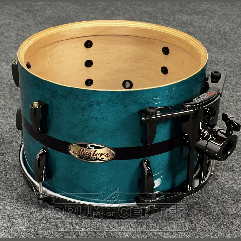 Pearl Masters Maple Reserve 3pc Drum Set Aqua Turquoise Stripe - Blowout Deal! - Drum Center Of Portsmouth