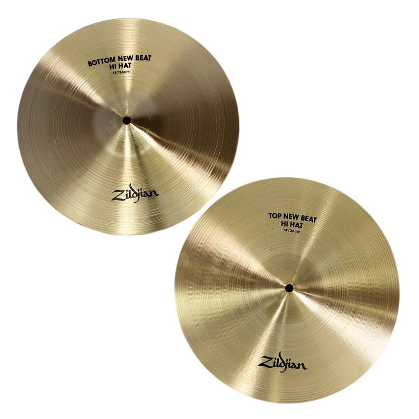 Used Zildjian A New Beat Hi Hats Cymbal 14 - Excellent - Drum Center Of Portsmouth