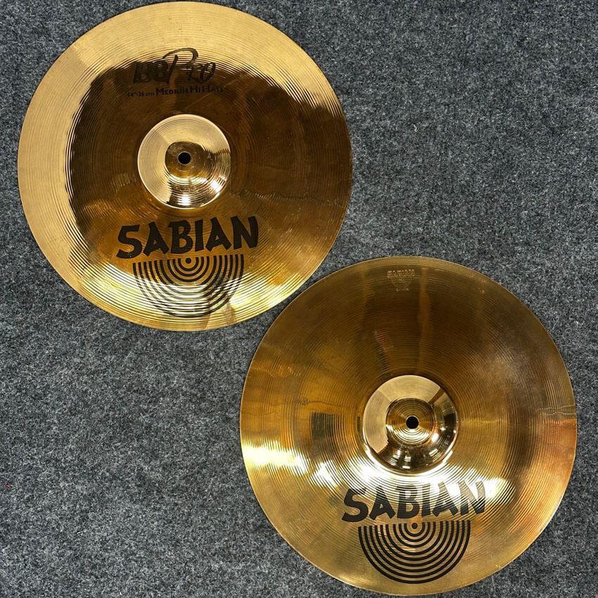 Used Sabian B8Pro Medium Hi Hats Cymbal 14 - Excellent - Drum Center Of Portsmouth
