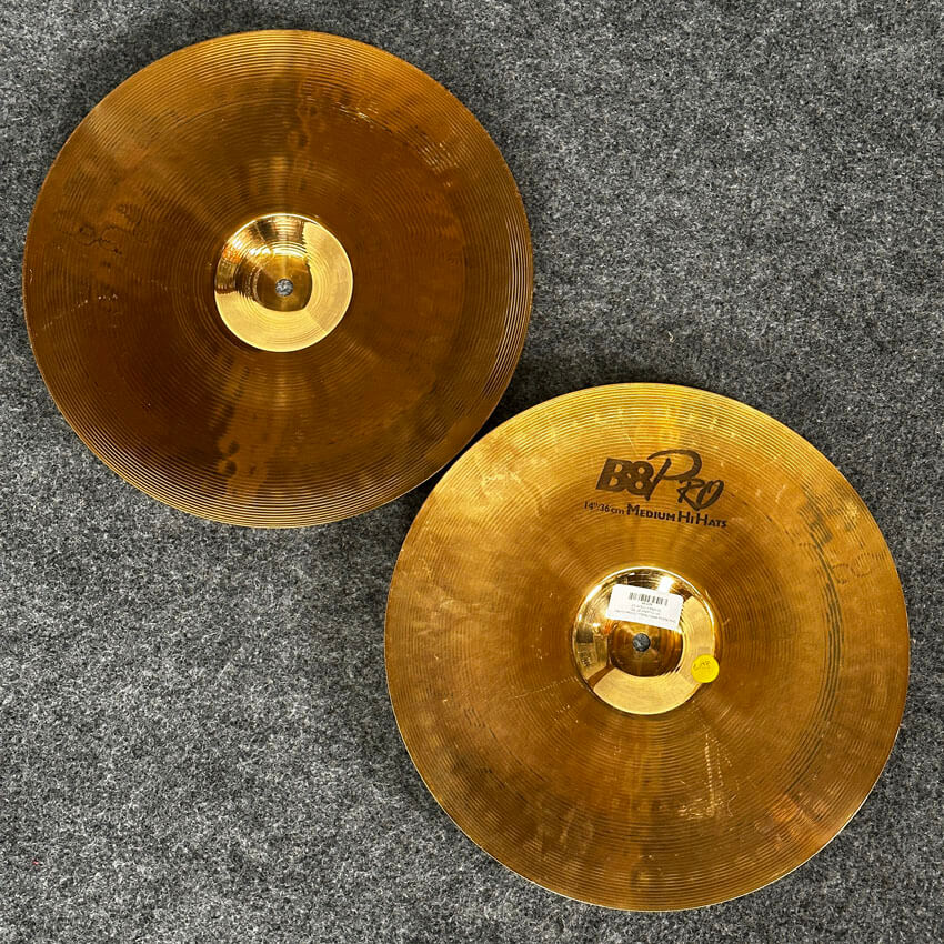 Used Sabian B8Pro Medium Hi Hats Cymbal 14 - Excellent - Drum Center Of Portsmouth