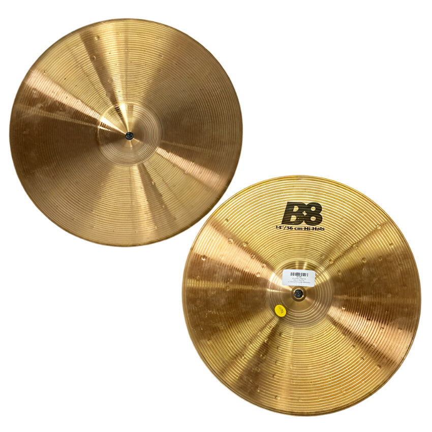 Used Sabian B8 Hi Hats Cymbal 14 - Excellent - Drum Center Of Portsmouth