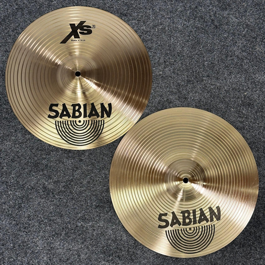 Used Sabian XS20 Hi Hats Cymbal 14 - Excellent - Drum Center Of Portsmouth