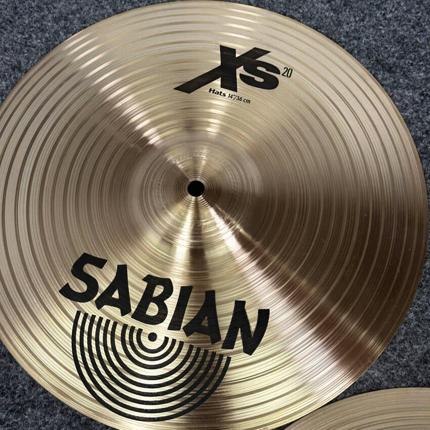Used Sabian XS20 Hi Hats Cymbal 14 - Excellent - Drum Center Of Portsmouth