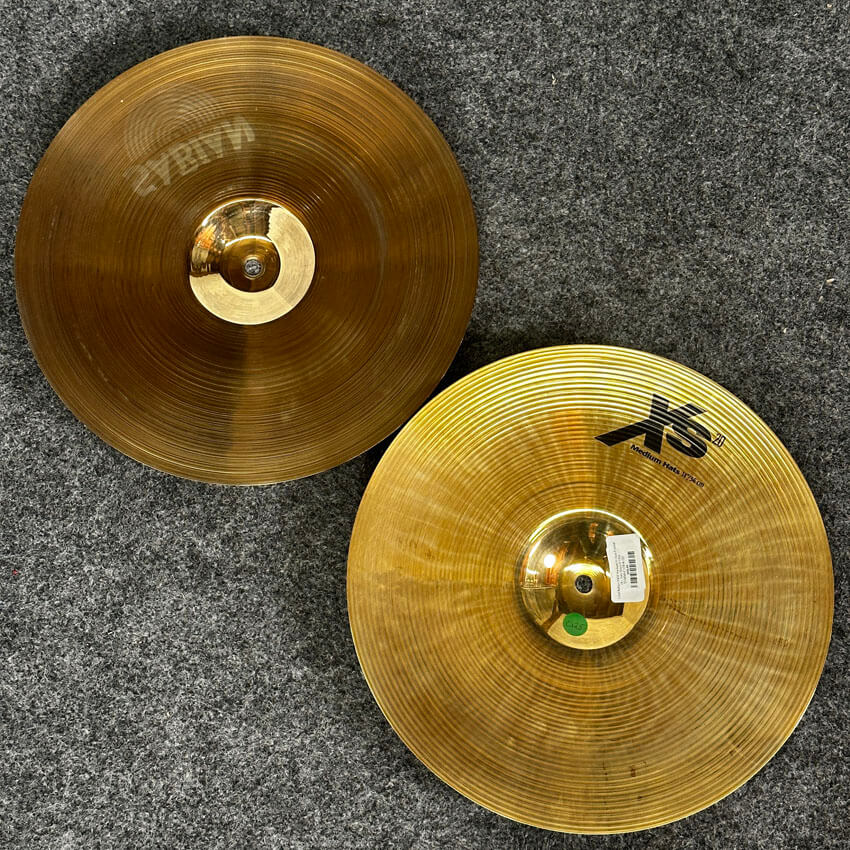 Used Sabian XS20 Medium Hi Hats Cymbal 14 - Very Good - Drum Center Of Portsmouth