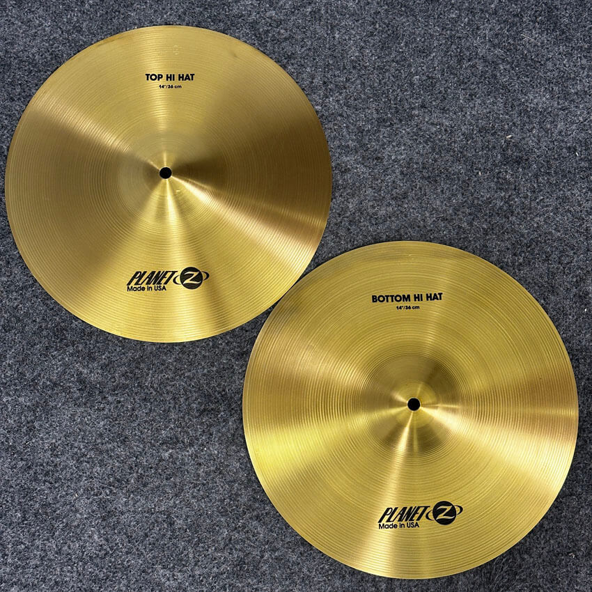 Used Zildjian Planet Z Hi Hats Cymbal 14 - Excellent - Drum Center Of Portsmouth