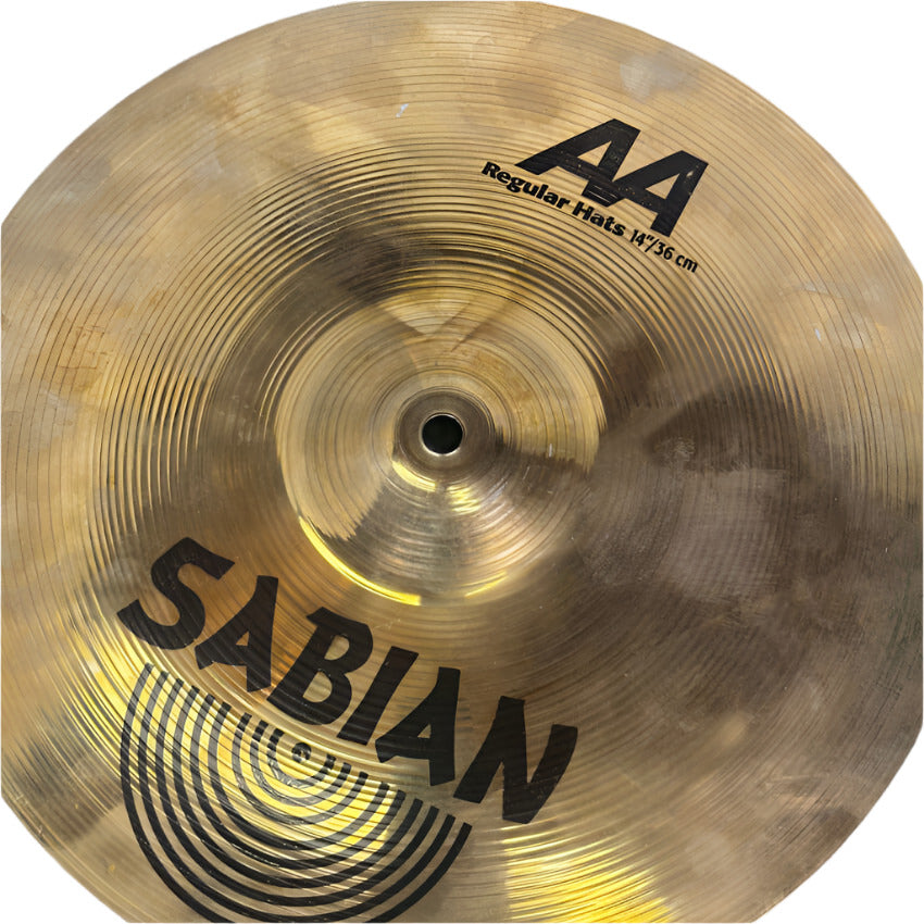 Used Sabian AA Regular Hi Hats Cymbal 14 - Very Good - Drum Center Of Portsmouth