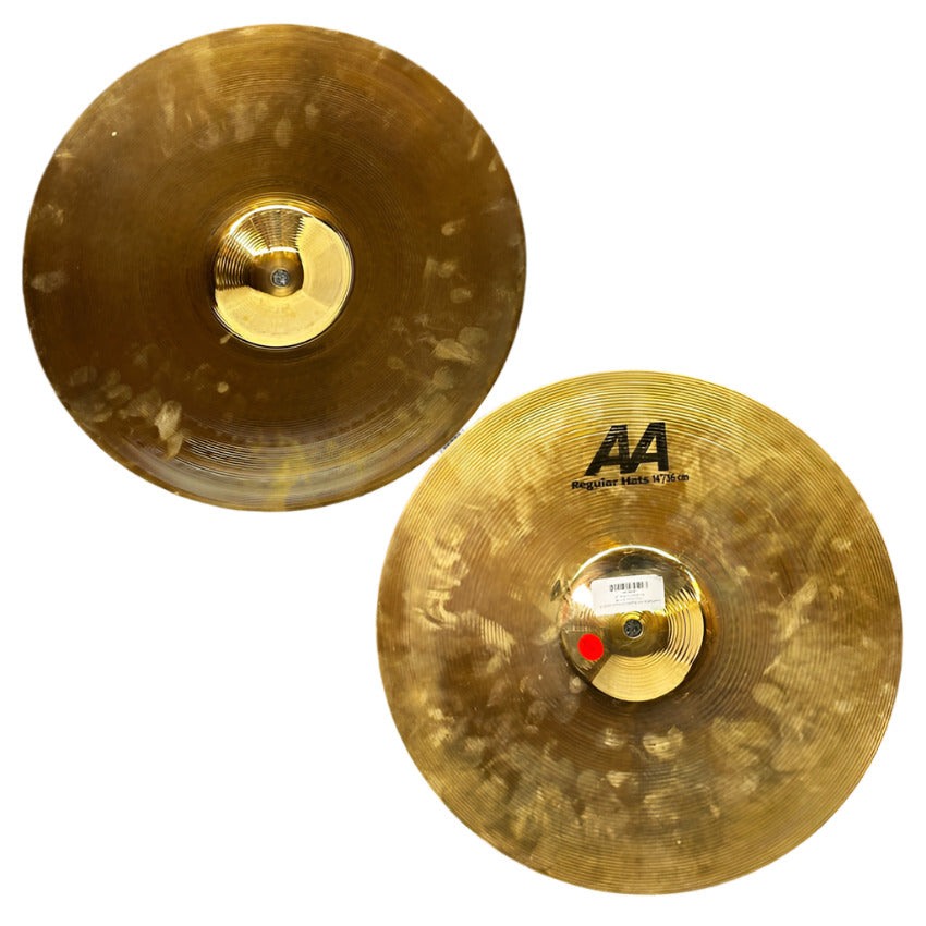 Used Sabian AA Regular Hi Hats Cymbal 14 - Very Good - Drum Center Of Portsmouth