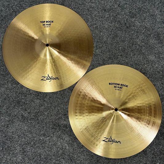 Used Zildjian A Rock Hi Hats Cymbal 15 - Very Good - Drum Center Of Portsmouth