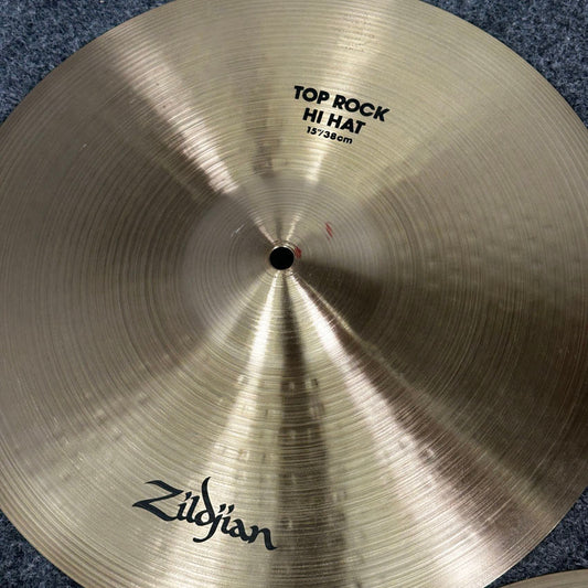 Used Zildjian A Rock Hi Hats Cymbal 15 - Very Good - Drum Center Of Portsmouth