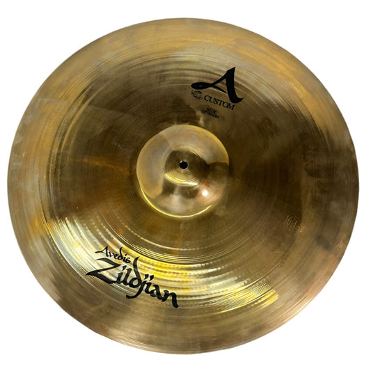 Used Zildjian A Custom Ride Cymbal 22 - Very Good - Drum Center Of Portsmouth