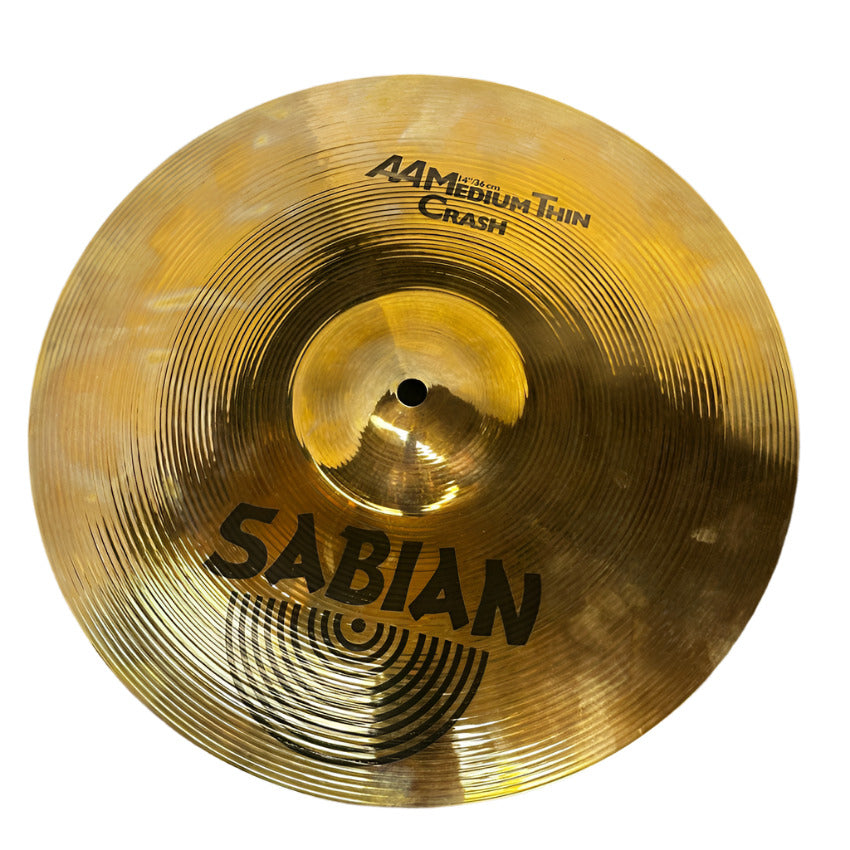 Used Sabian AA Medium Thin Crash Cymbal 14 - Good - Drum Center Of Portsmouth