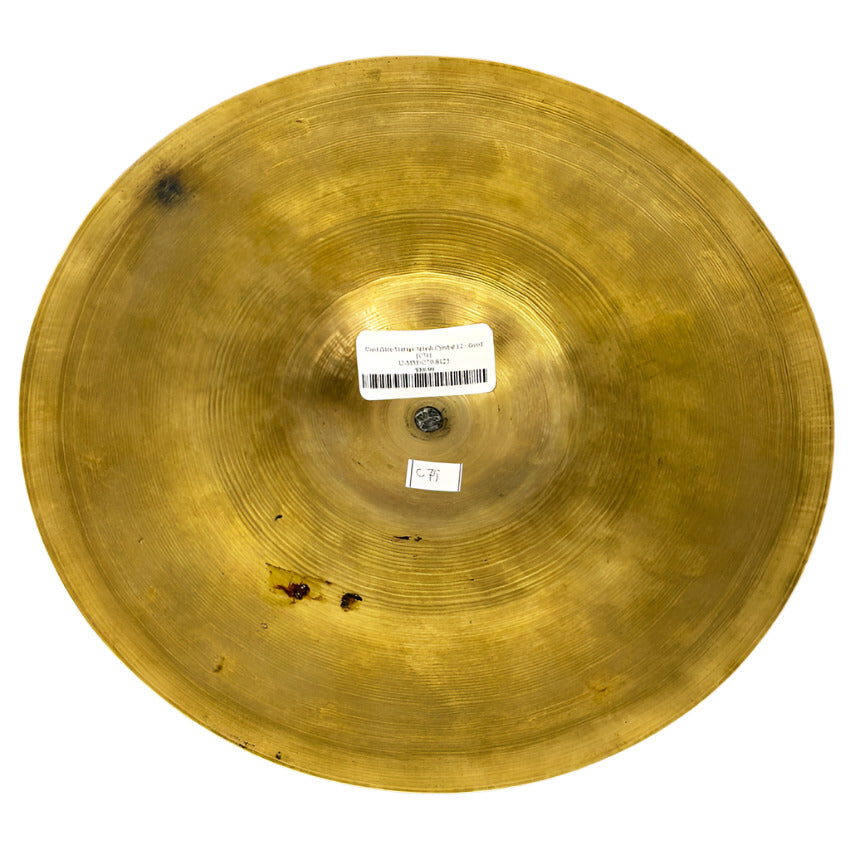 Used Zilco Vintage Splash Cymbal 12 - Good - Drum Center Of Portsmouth