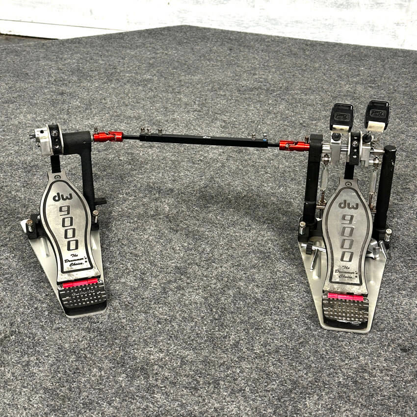 Used DW 9000 Double Bass Drum Pedal (Strap Drive) - Good - Drum Center Of Portsmouth